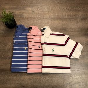 Bundle of Striped Polo Ralph Lauren polos